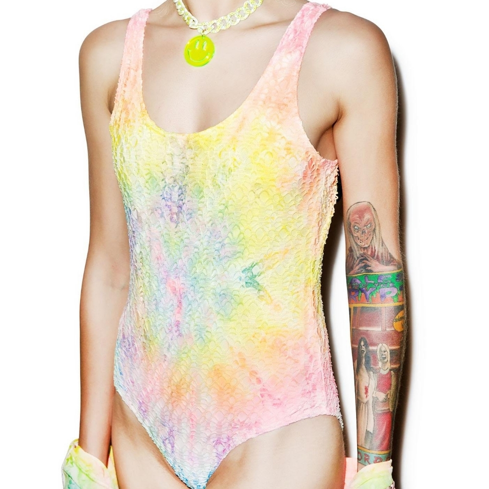 UNIF Tie Dye One Piece Swimsuit